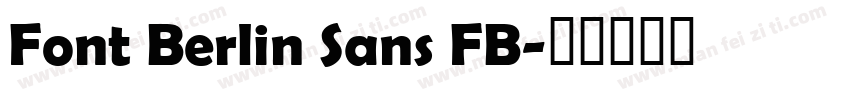 Font Berlin Sans FB字体转换